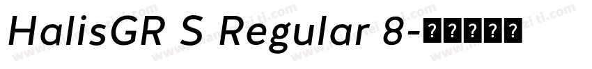 HalisGR S Regular 8字体转换